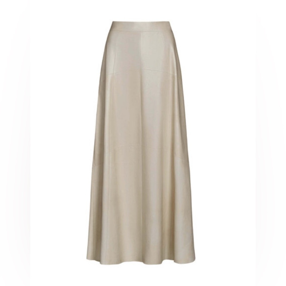 TWP Crema Leather Kennedy Skirt
